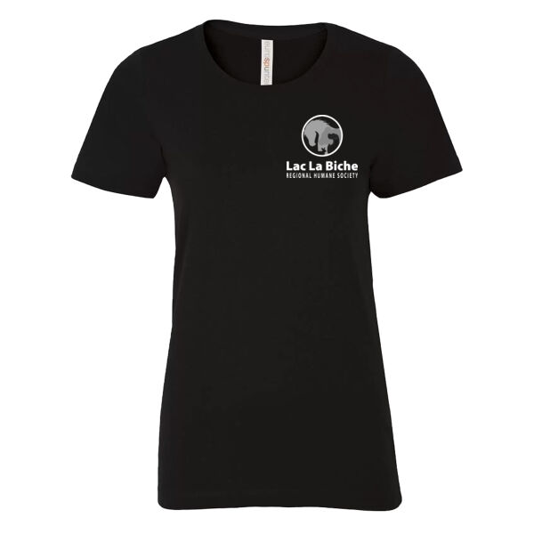 Ladies T-Shirt White Pocket Logo Thumbnail