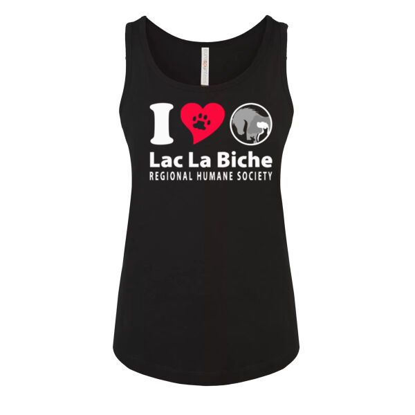 Ladies Tank I Heart LLB White Logo  Thumbnail