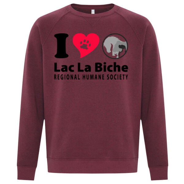 Unisex Crew I Heart LLB Black Logo Thumbnail