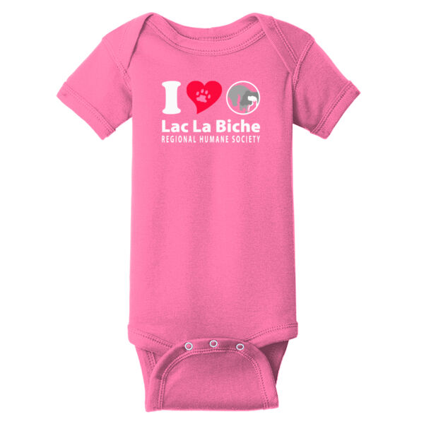 Baby Onesie I Heart LLB Logo White  Thumbnail